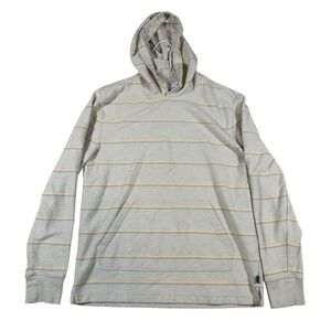 Southern Tide Mens Small Striped Pullover Hoodie Oatmeal‎ Multi Color Coastal